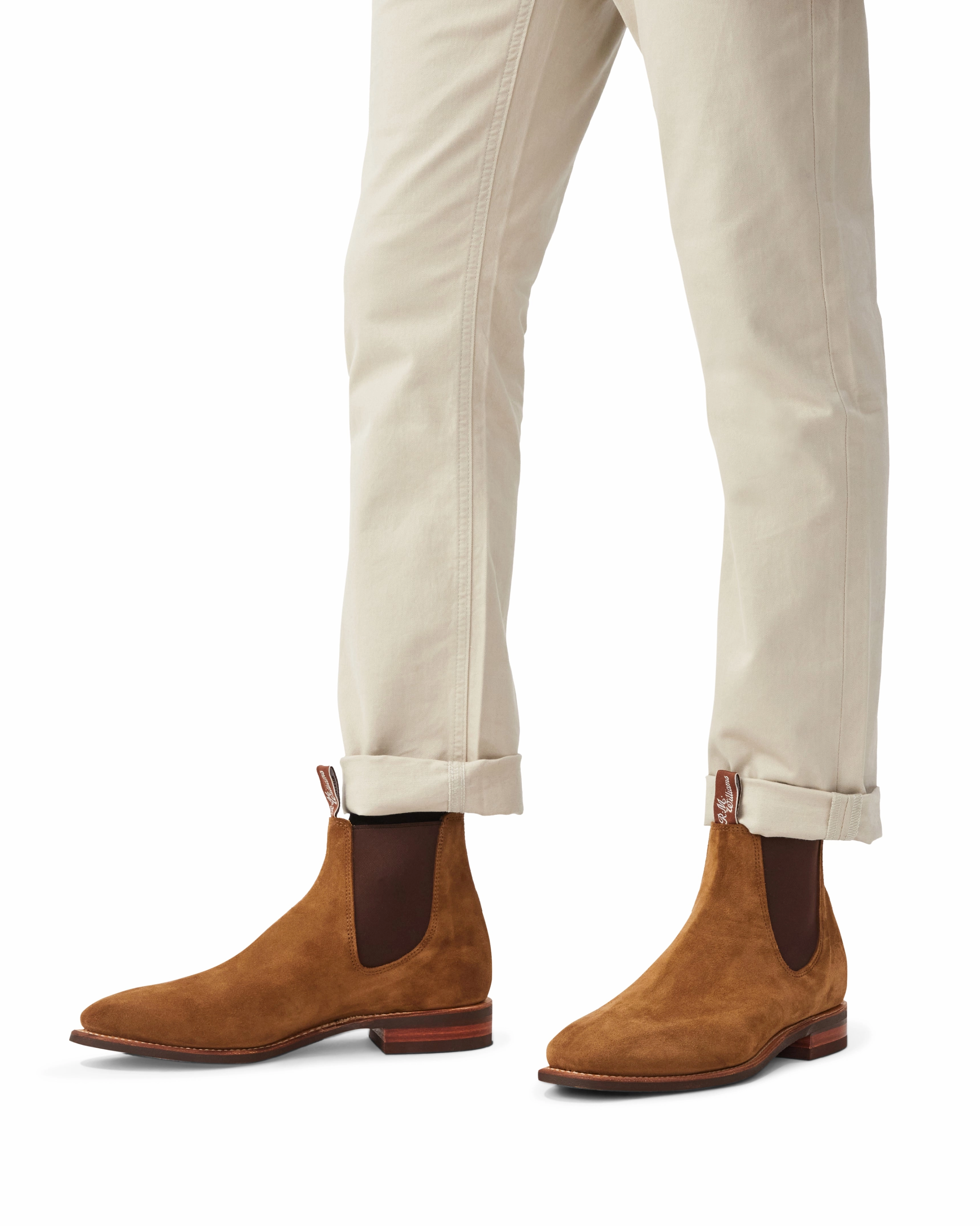 Comfort Craftsman Cedar Suede Chelsea Boots Camel Active