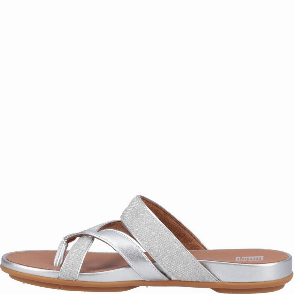 Dearfoam Flip Flops Fitflop Gracie Shimmerlux Strappy Toe Post Sandals