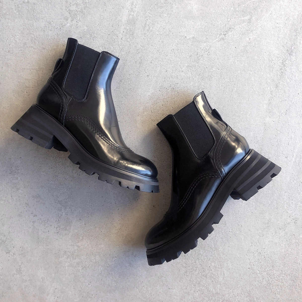 Wander Chelsea Boot, Black Caiman Chelsea Boots