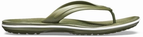 Flip Flops Philippines Crocs Unisex Crocband Flip Flip Flops, Army Green White, 45/46 EU