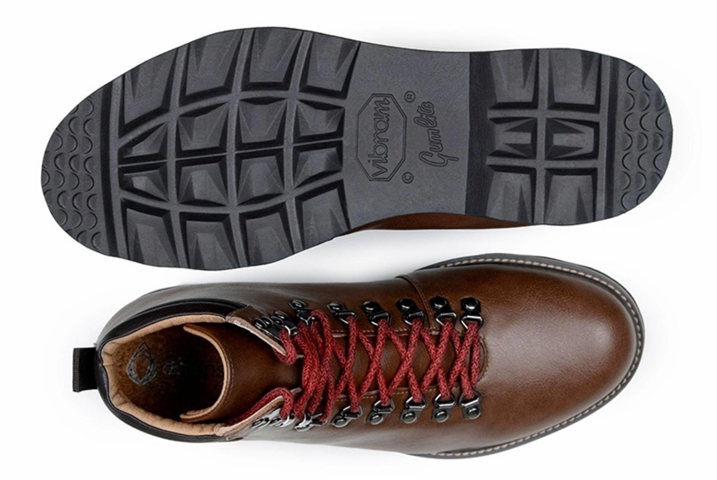 Best Boots For Hiking In Mud 'Jeffery' Unisex Boots by Ahimsa - cognac