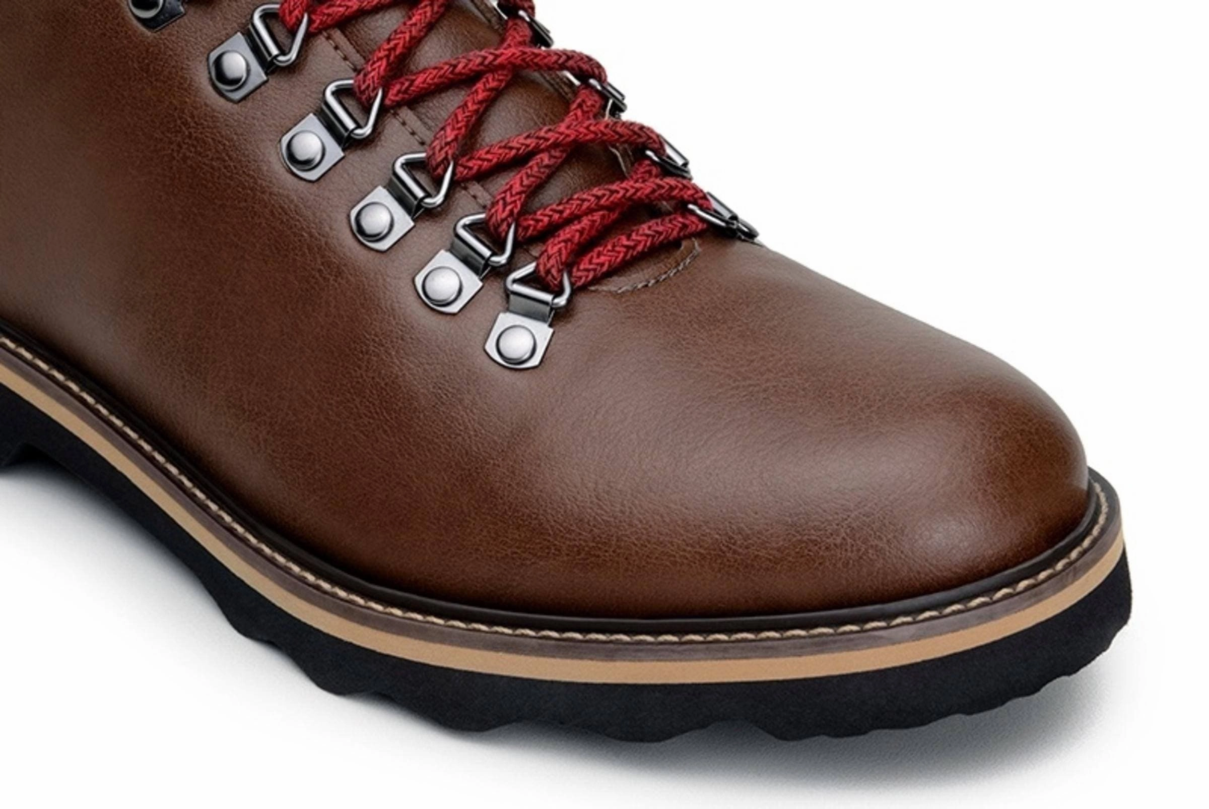 'Jeffery' Unisex Boots by Ahimsa - cognac Best Hiking Boots For Rocky Terrain