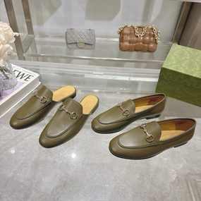 SE1490 Women's Gucci Jordaan Loafer/Slipper Flexible Flats Shoes