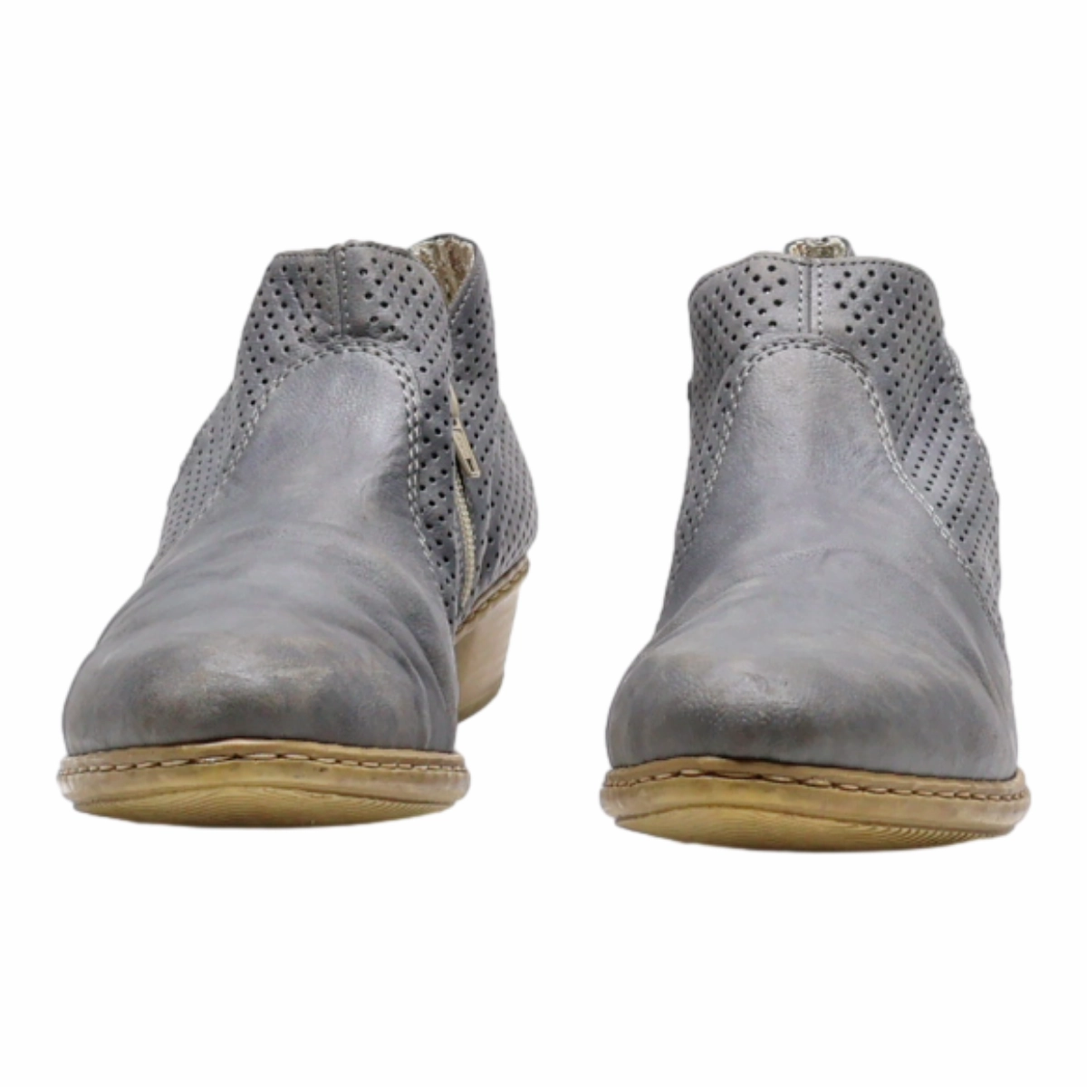 COMFORTO Chelsea Boots Grey Leather Womens UK 8 Cole Haan Tahoe Featherfeel Chelsea Boot