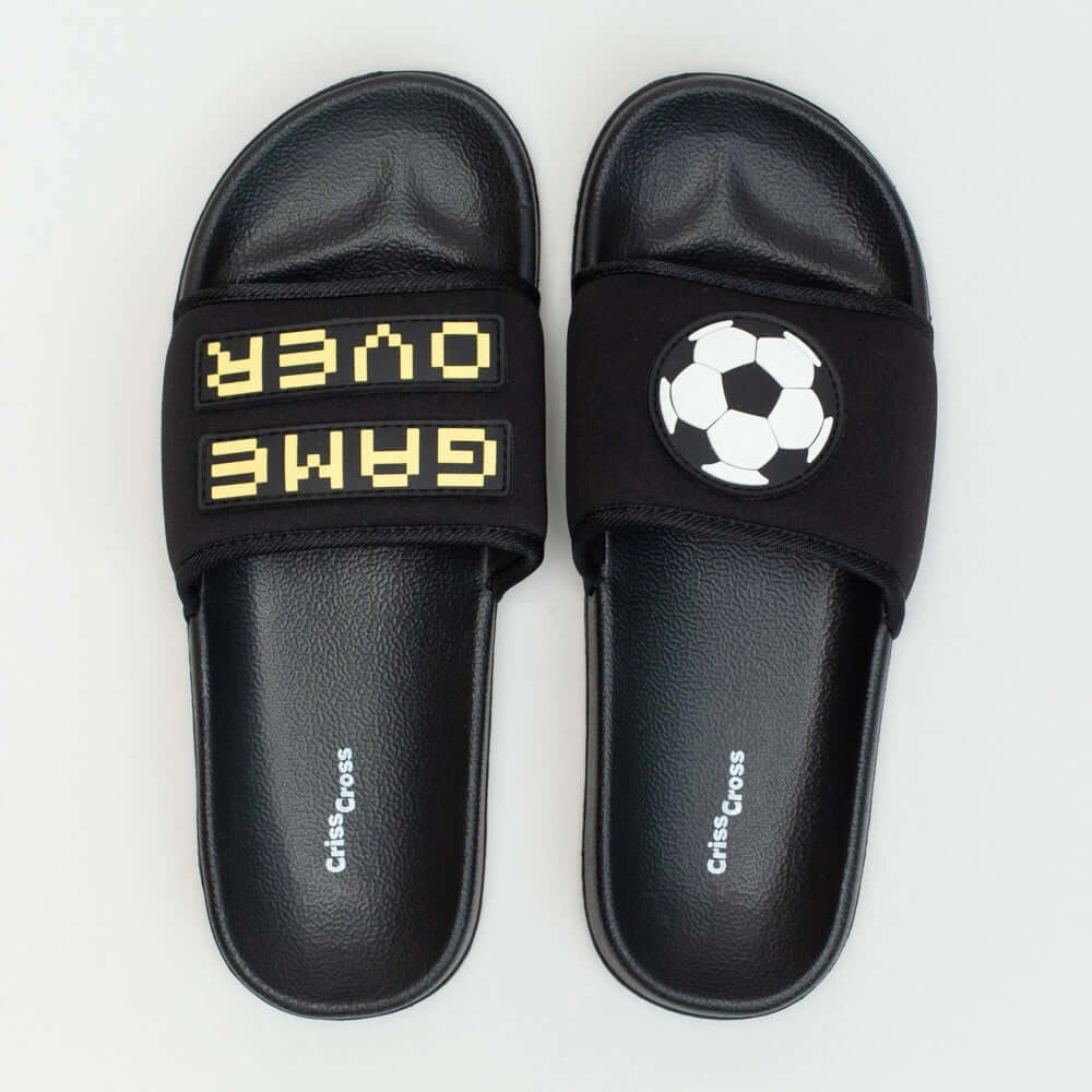 Soccer Game Mule Define Slippers