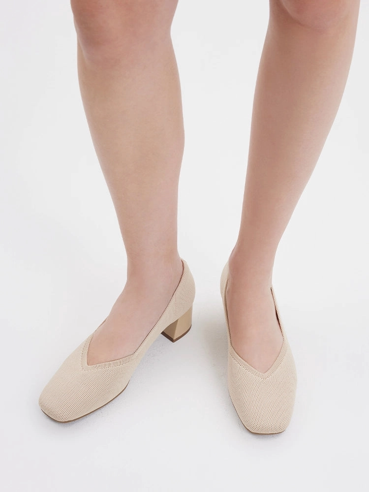 High Heel Toe Cushion Glenda Flyknit Low Heels