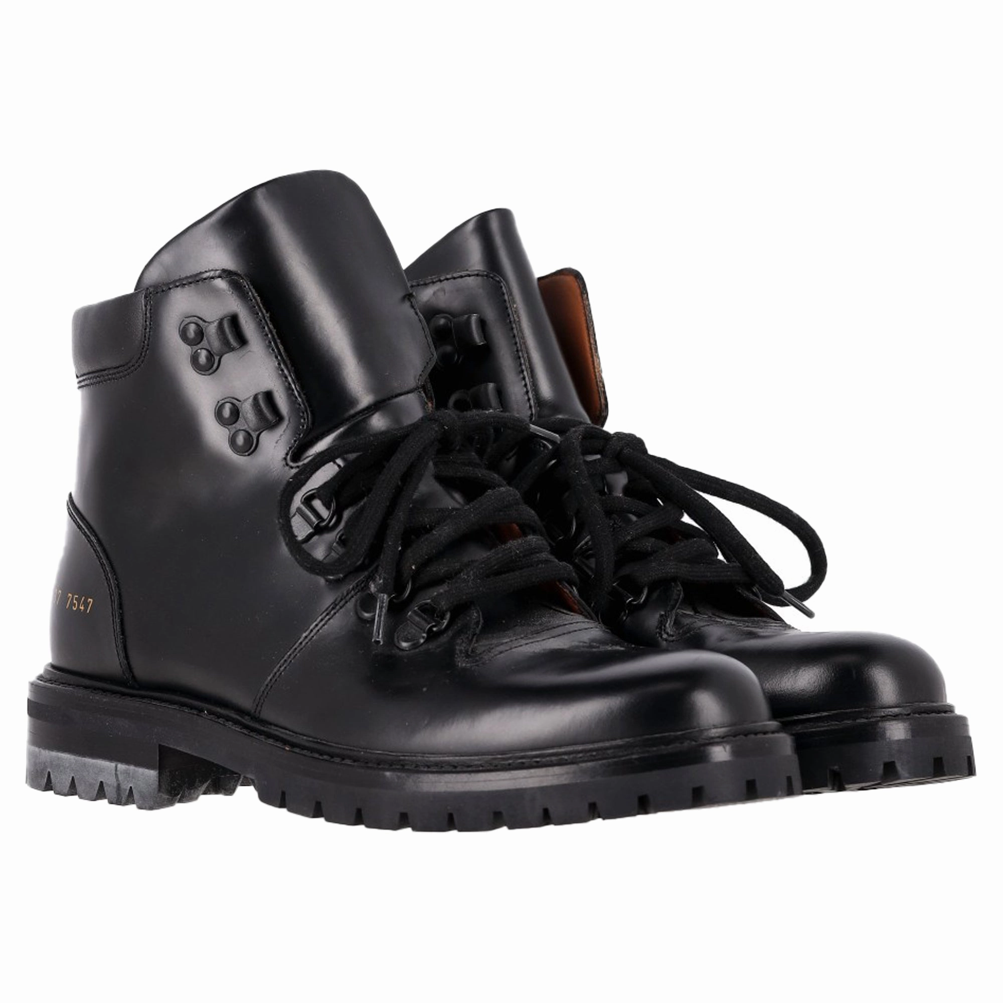 Common Projects Lace-Up Hiking Boots in Black Leather Timberland Mt Maddsen Mid Waterproof Hiking Boots