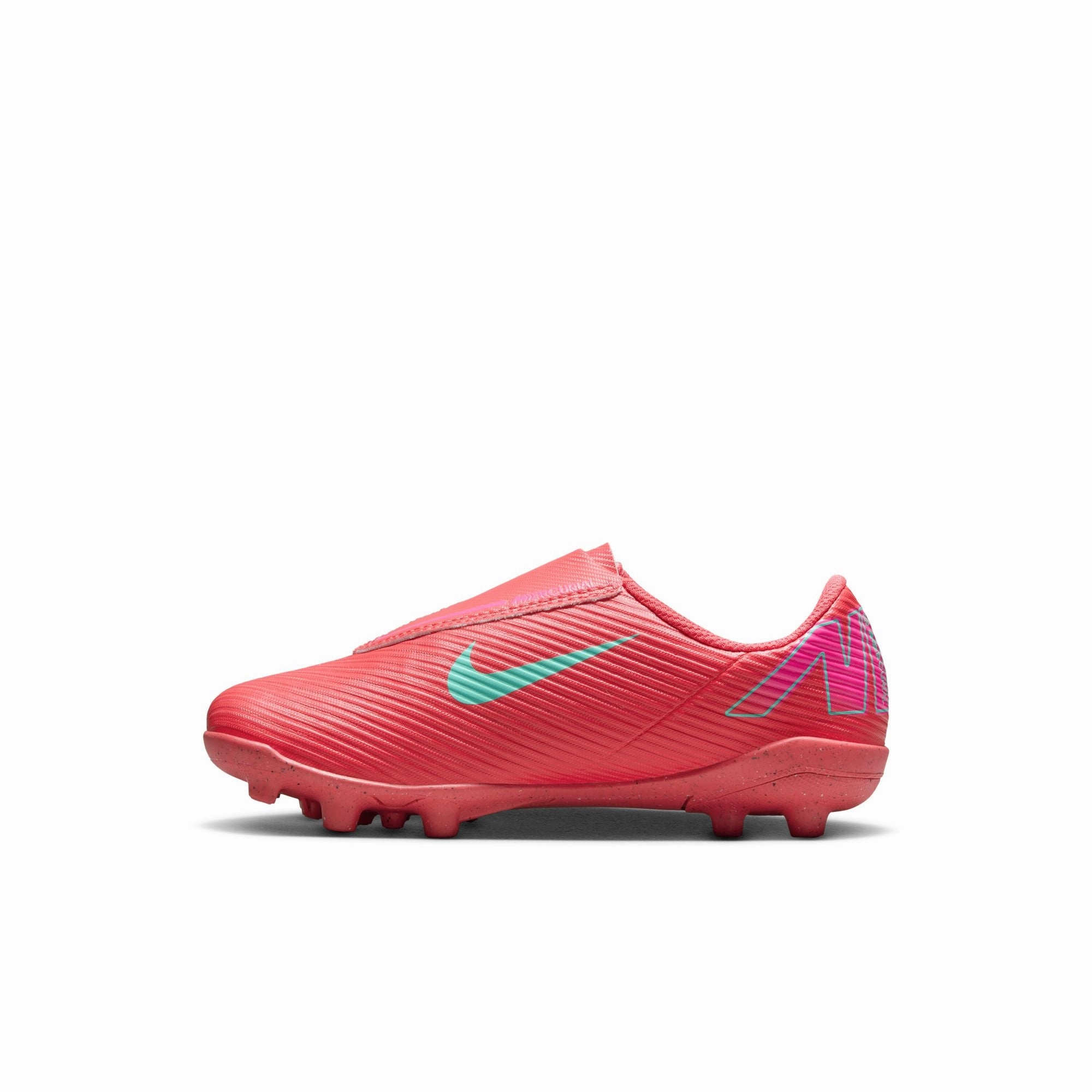 Beat Soccer Cleats Nike Junior Mercurial Vapor 16 Club MG Multi Ground PS (V) Soccer Shoes- Ember Glow/Aurora Green