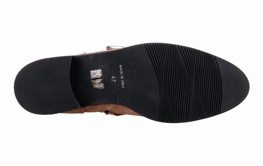 Foldover Ankle Boots Eva Annetha Beige