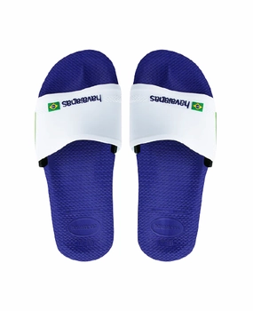 HAVAIANAS SLIDE BRASIL - MARINE BLUE/WHITE Flip-flops Electronics