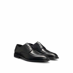 Leather Derby shoes with apron toe Lace-up Meaning In Shoes