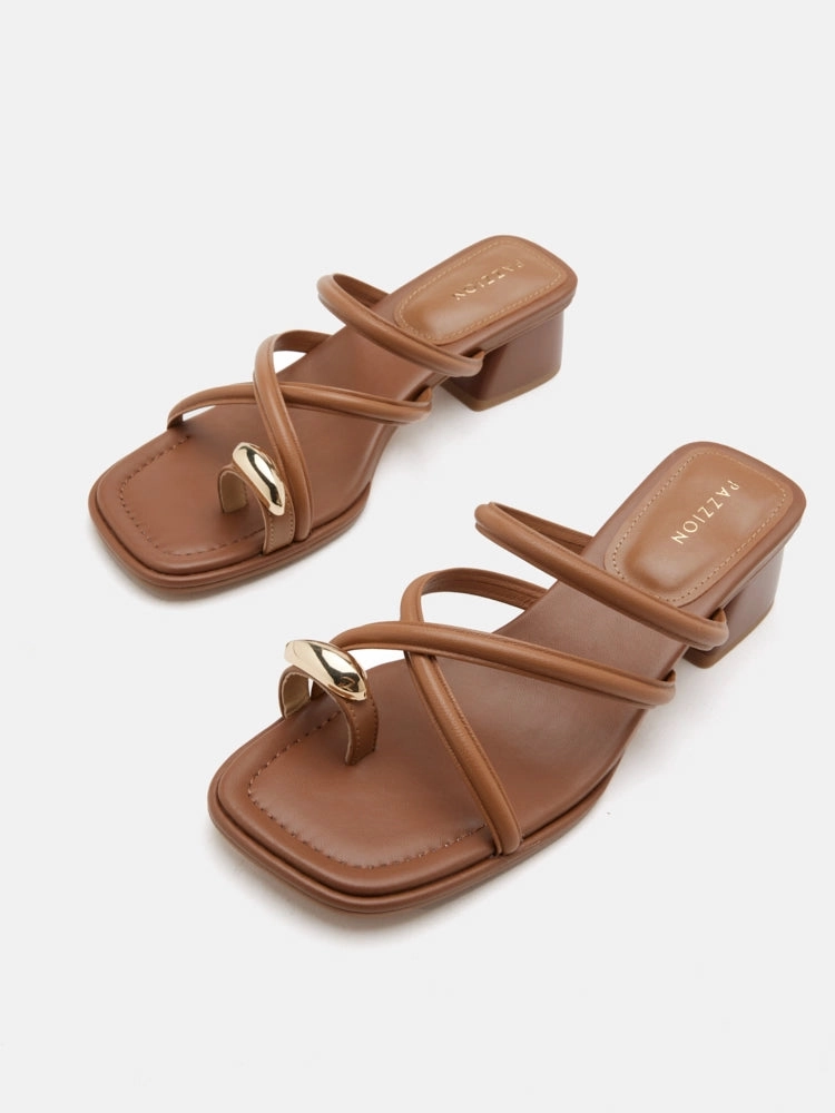 Carmen Toe-Ring Sandal Heels Lace Thigh High Heels