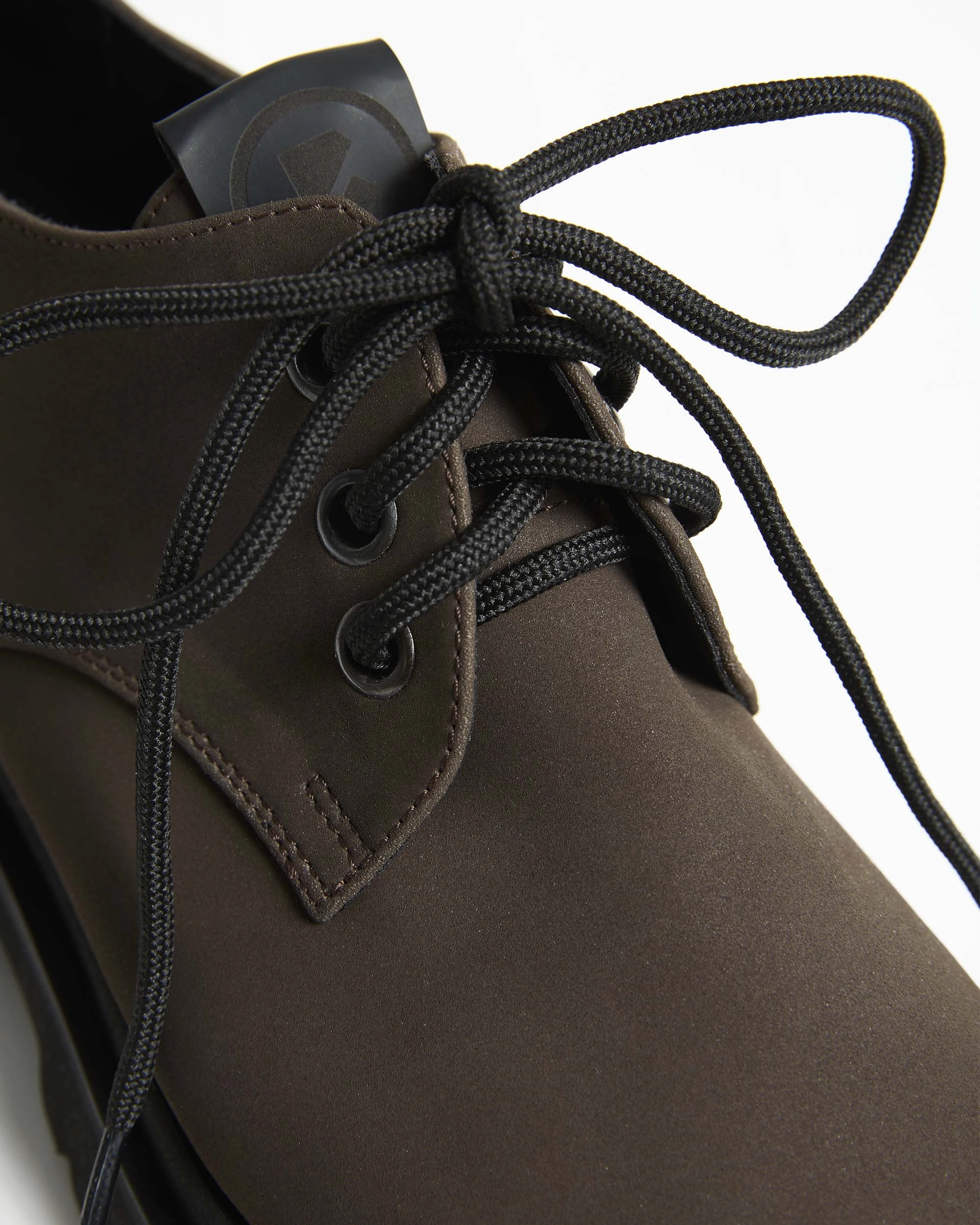 Shoes Flats Casual Chunky Derbs No 2 Chocolate suede brown