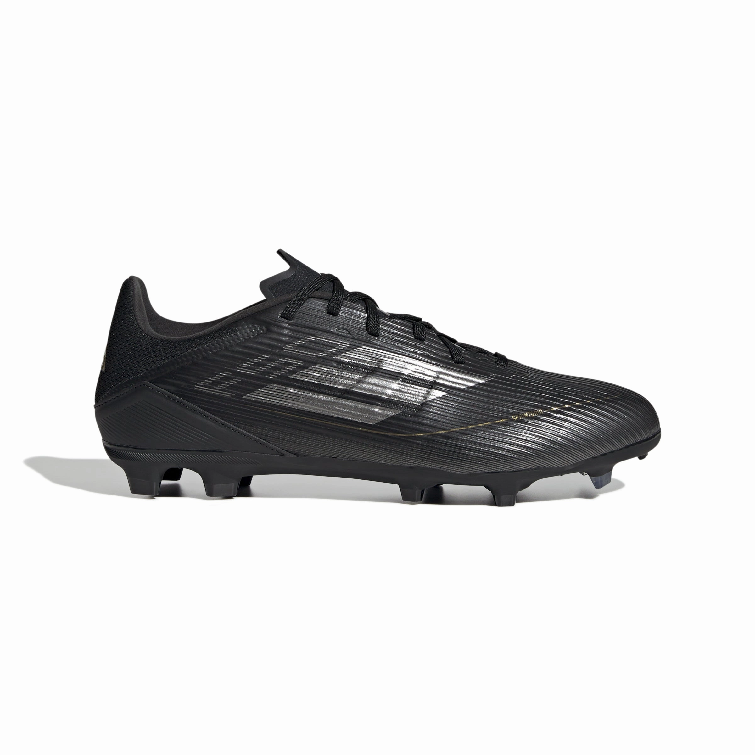 adidas F50 League FG/MG Firm Ground- Black/ Iron/ Gold Soccer Cleats Size 14 Wide