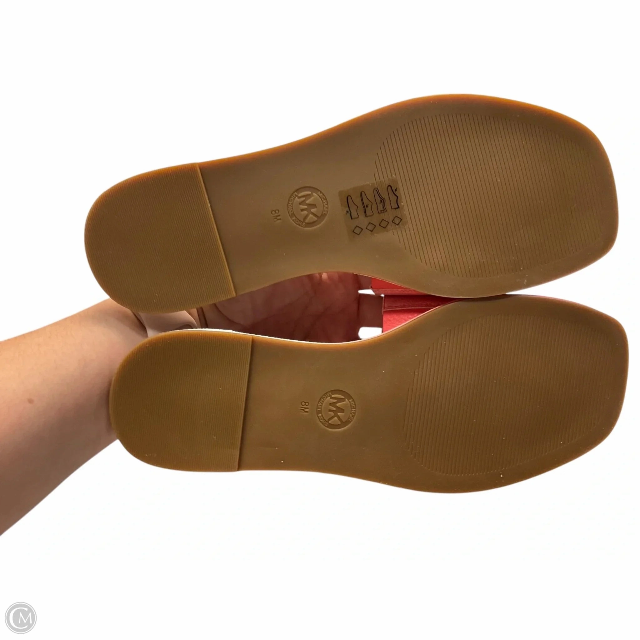 Foldable Flip Flops Sandals Flip Flops By Michael By Michael Kors In Orange & White, Size: 8