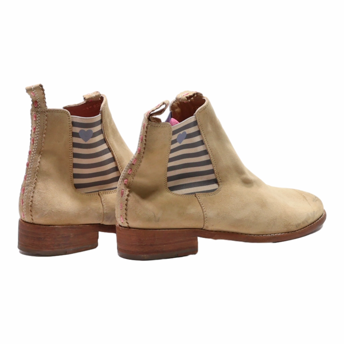 Christian Louboutin Samson Suede Chelsea Boots CRICKET Chelsea Boots Beige Suede Womens UK 7