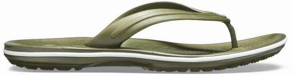 Crocs Unisex Crocband Flip Flip Flops, Army Green White, 43/44 EU Twilight Flip Flops
