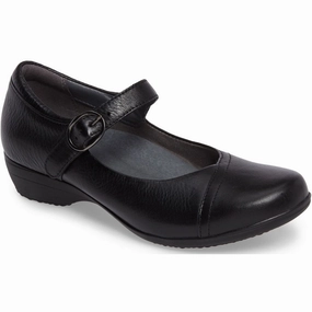 Willits Mary Jane Shoes Dansko Fawna Mary Jane Black Leather (Women's)