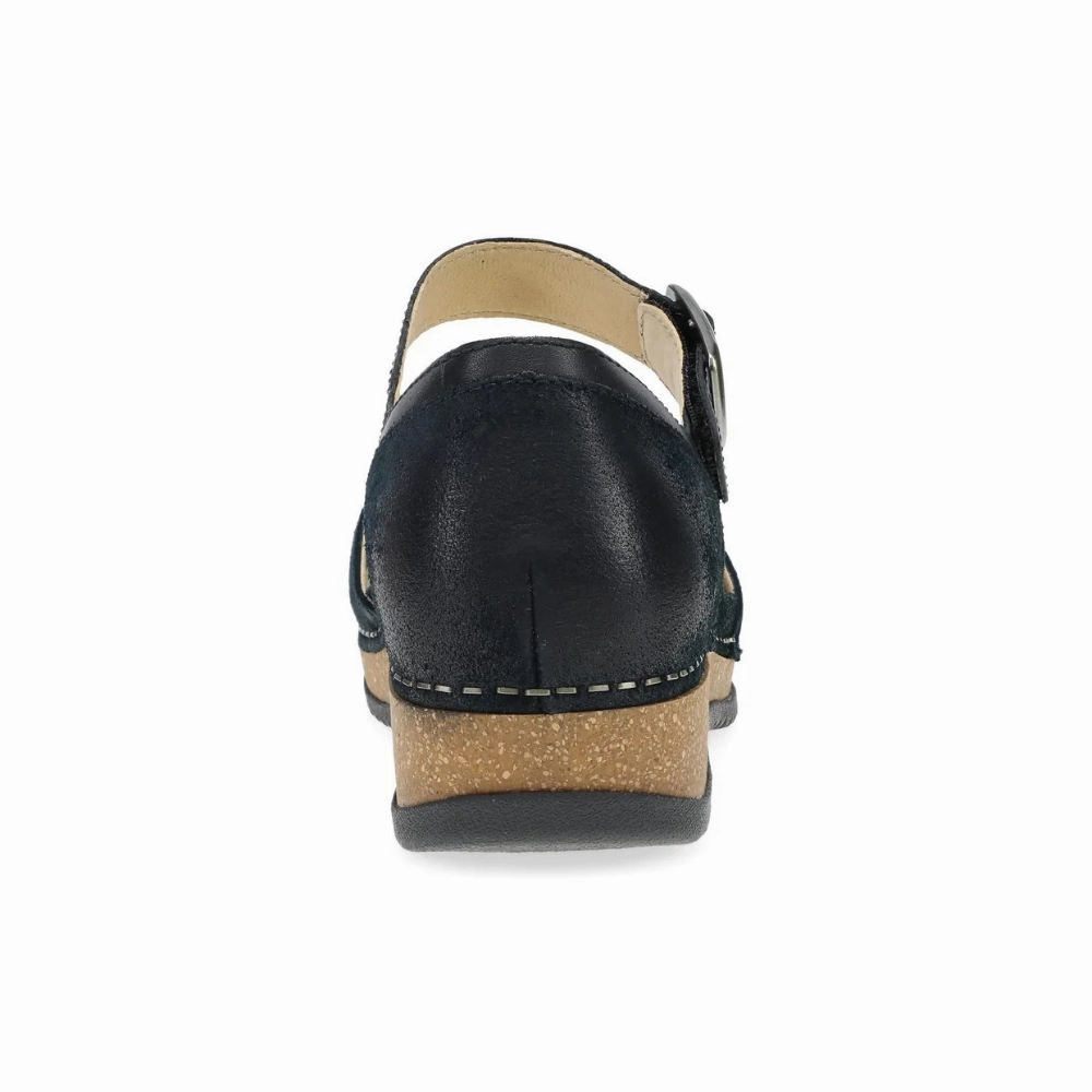 Little Girl Mary Jane Shoes Sparkles Dansko Mae Black Burnished Suede Mary Jane (Women's)