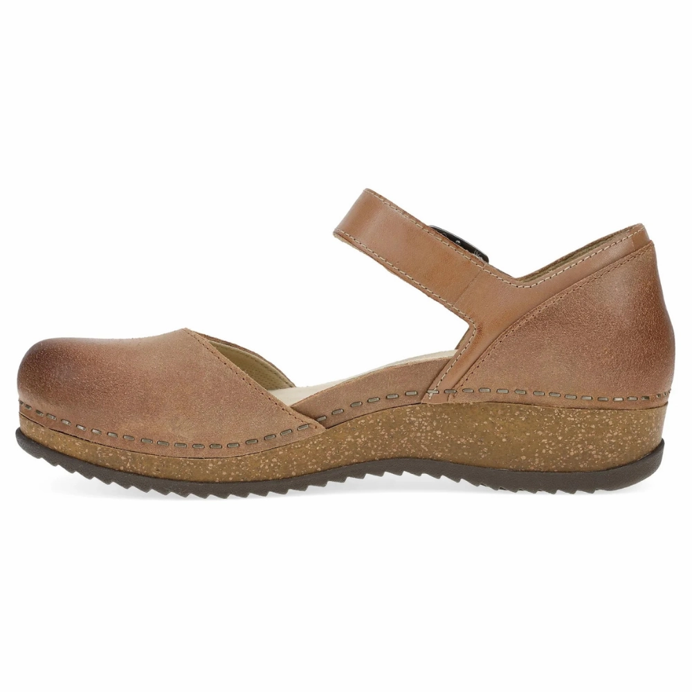 Rockport Mary Jane Shoes On Sale Dansko Mae Tan Burnished Suede Mary Jane (Women's)