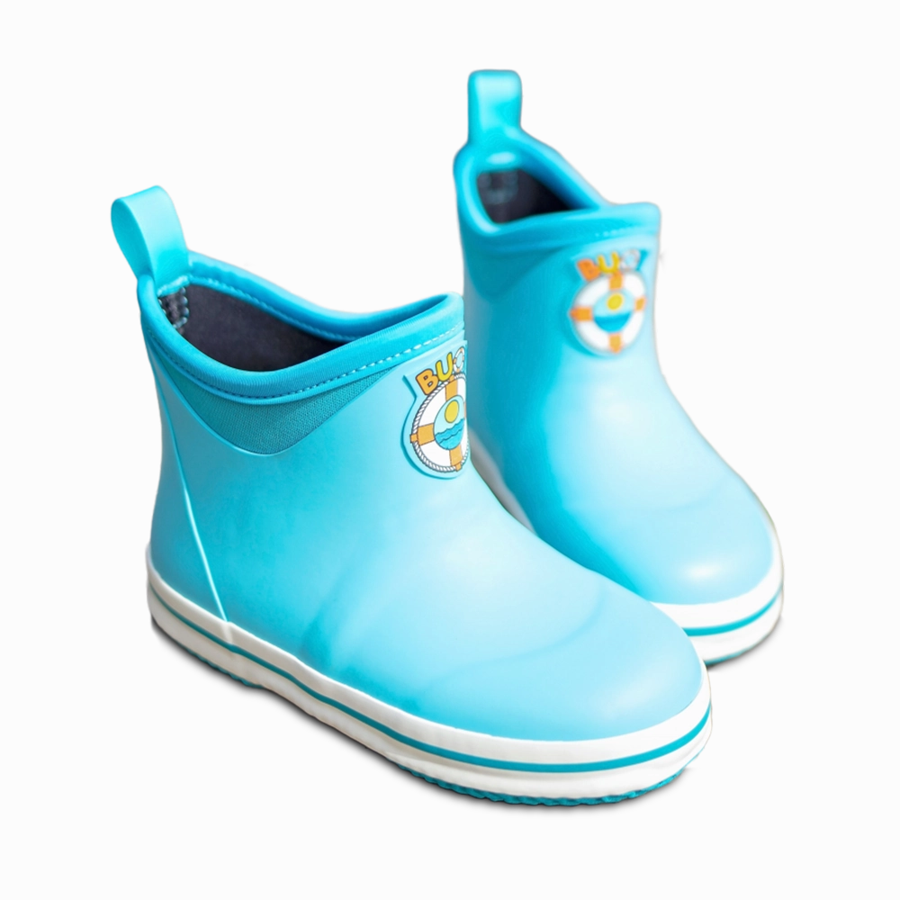 Best Way To Get Smell Out Of Work Boots Buoy Children's Turquoise Rubber Slip On Deck Boots BB107