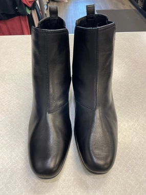 Boots Ankle Heels By Halston In Black, Size: 7.5 Rubber Wedge Ankle Boots