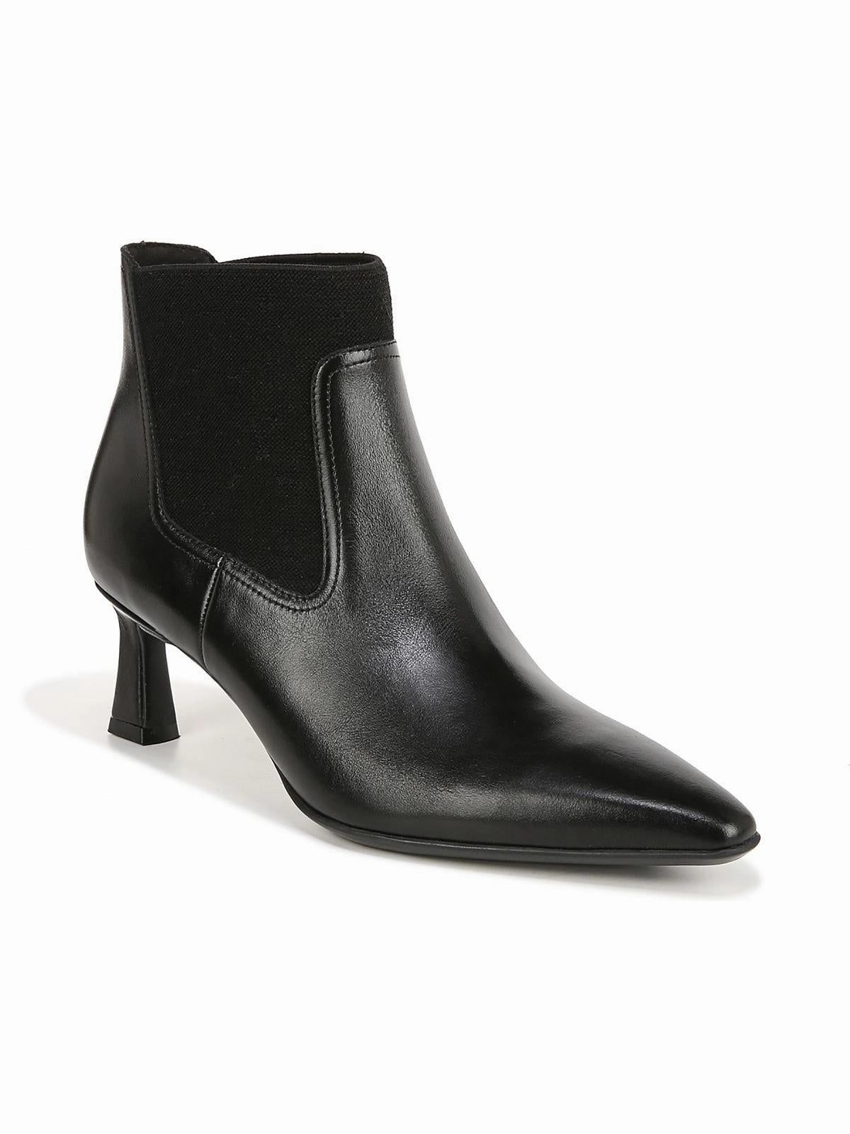 Daya Womens Leather Pointed Toe Chelsea Boots