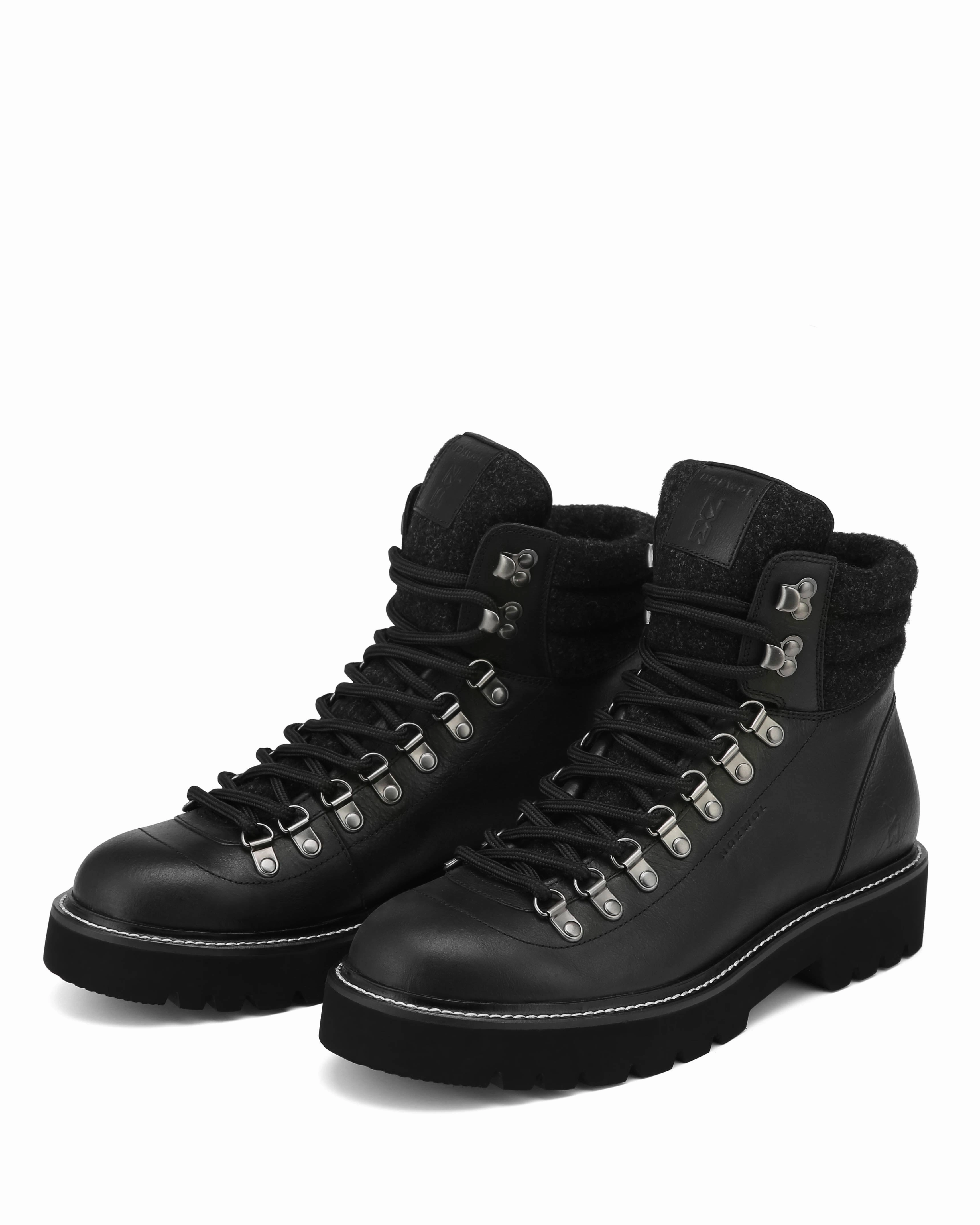 Clearance Hiking Boots Daze Leather Black