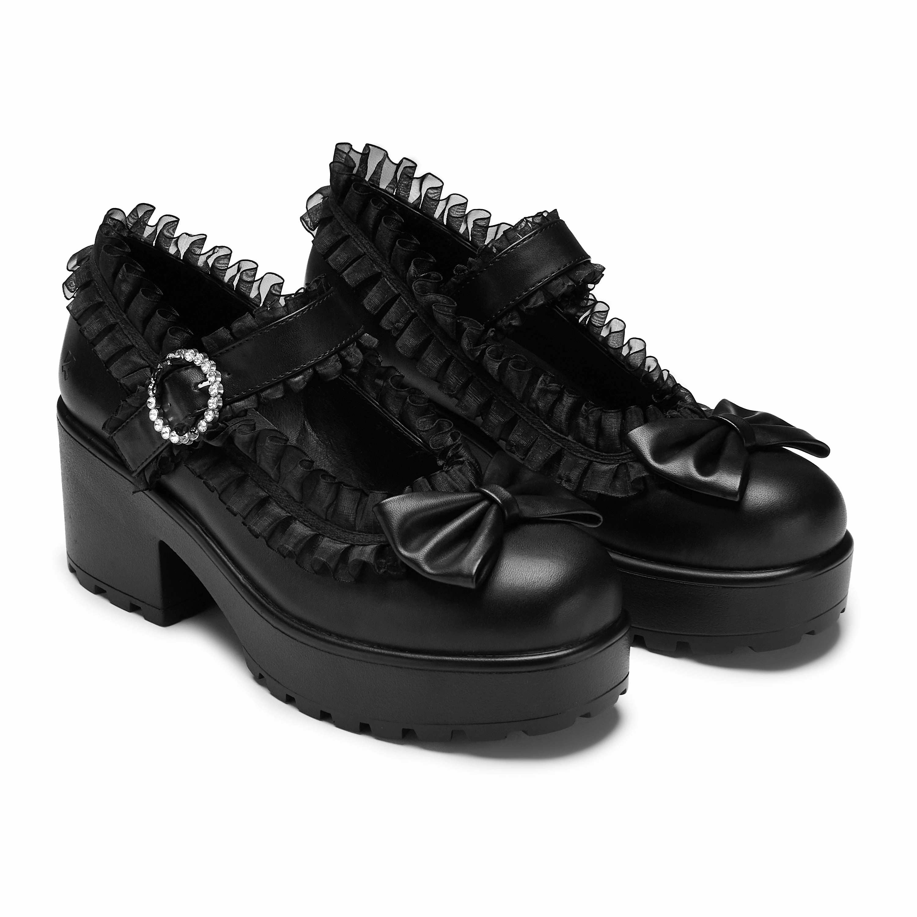 Tira Ruffle Mary Janes  Dark Delights Edition Adidas Samba Mary Jane Shoes
