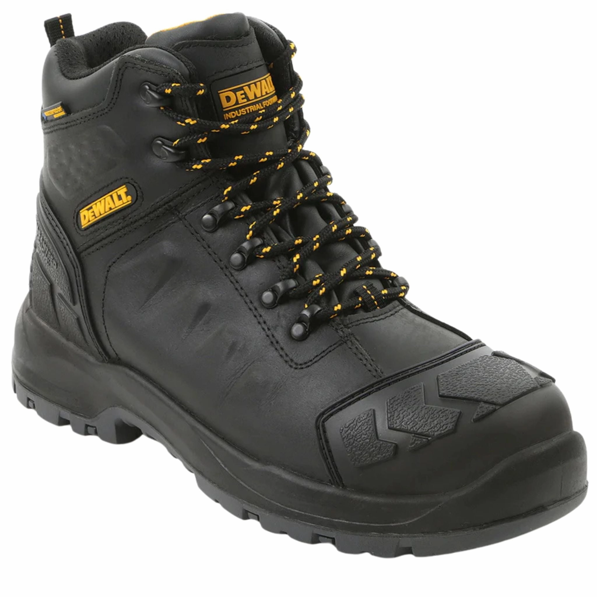 DEWALT Men's DXWP10051 Hadley Black Buffalo Waterproof Steel Safety Toe Work Boots (EXTRA WIDE) Pirate Boots