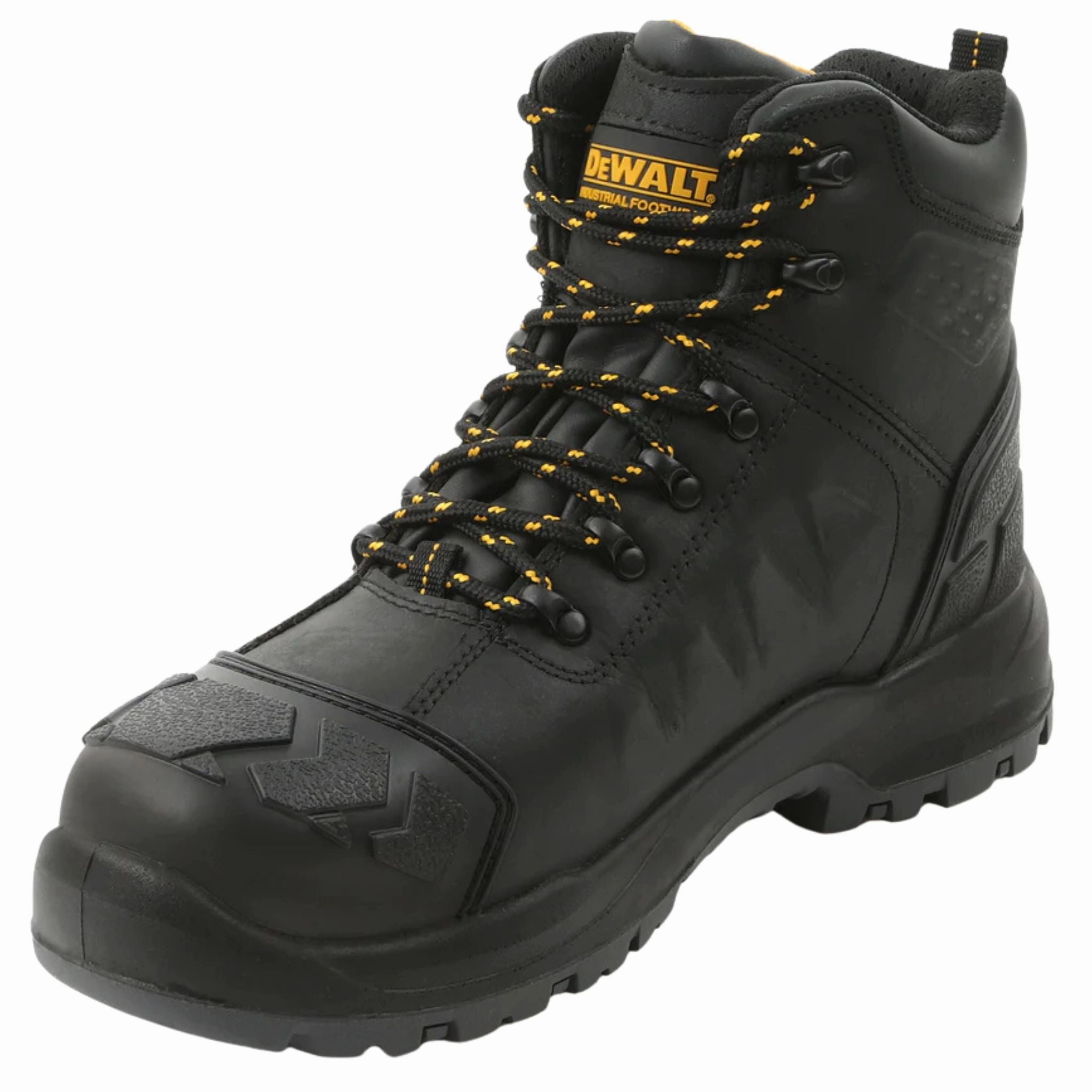 Men's Boots DEWALT Men's DXWP10051 Hadley Black Buffalo Waterproof Steel Safety Toe Work Boots (EXTRA WIDE)