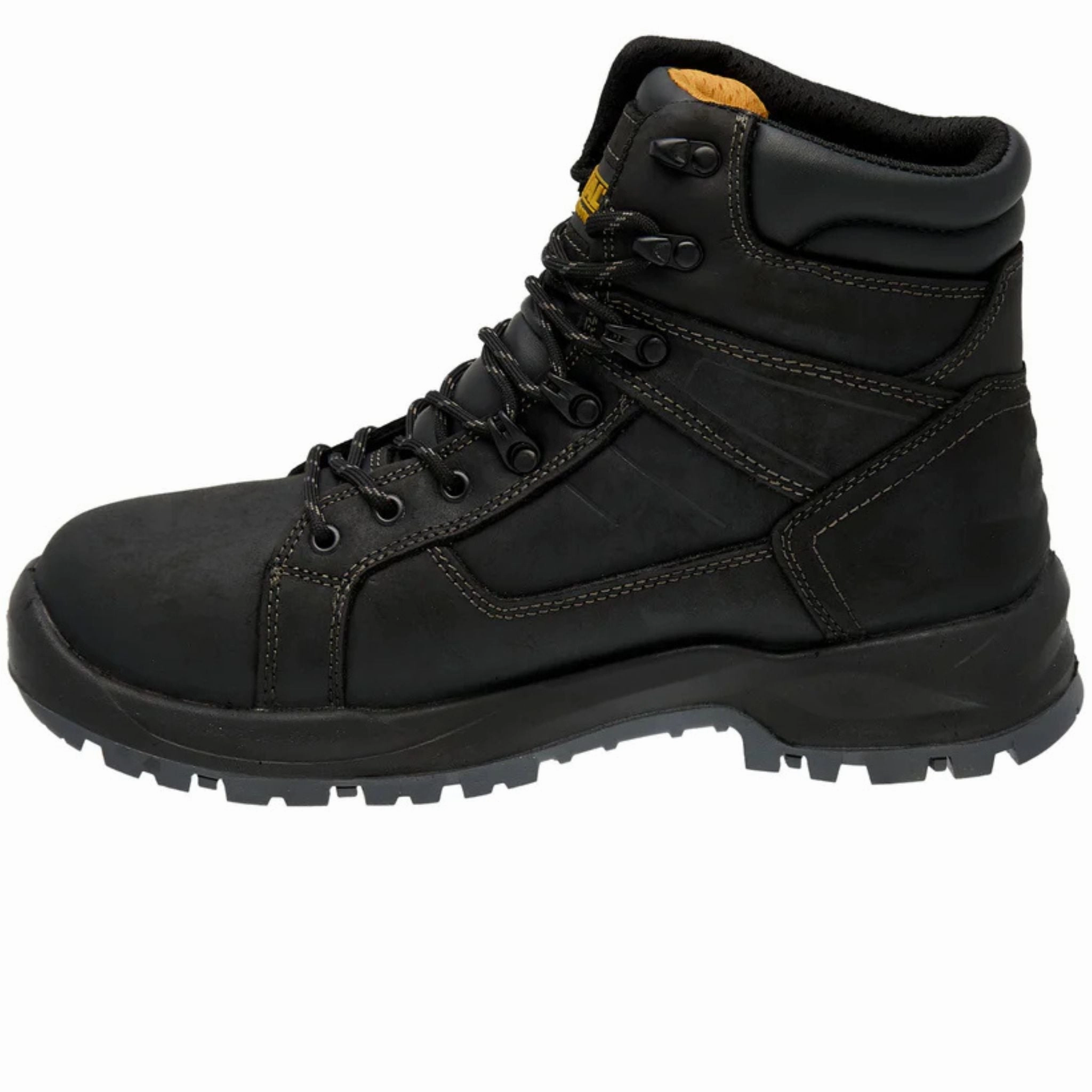 DEWALT Men's DXWP10080 Wheeler Black Waterproof Steel Toe Safety Work Boots Sparkle Cowboy Boots