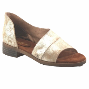 Lace Up Dolly Shoes Diba True Ladies Gold Derby City D'Orsay Flats 71331-GLD