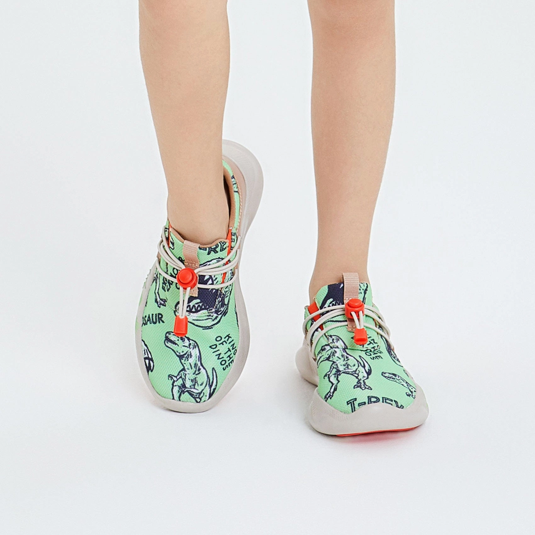 All White Nursing Sneakers Dinosaur Explorer Club Mijas XIII Kid