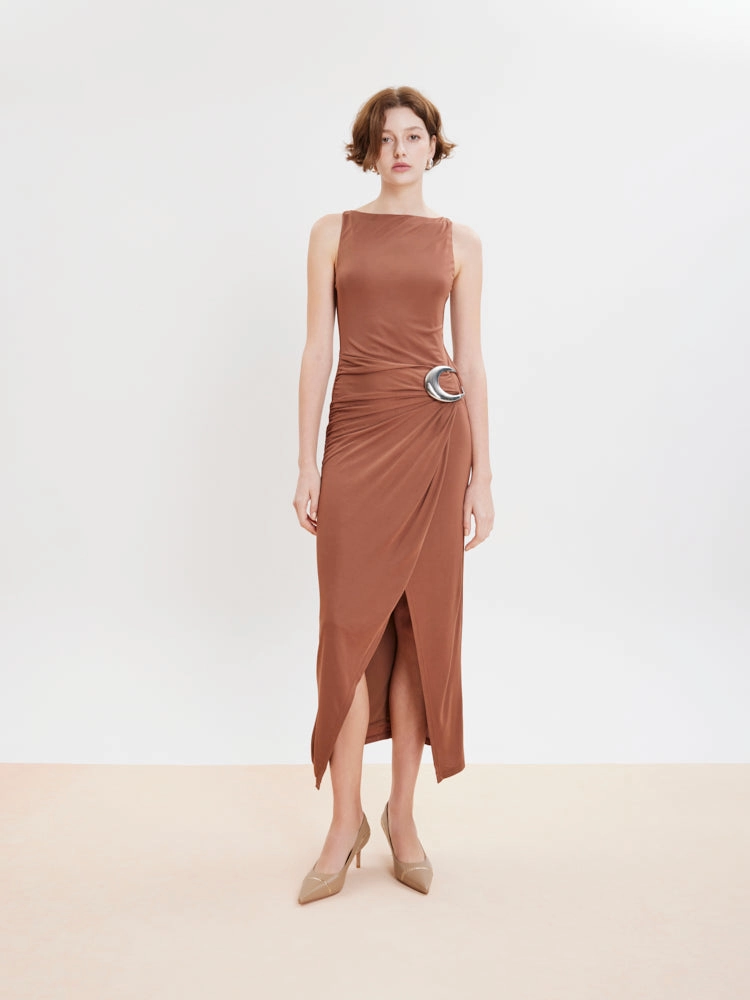 Viv Chain-Trimmed Pointed Leather Heels Unique Wedding High Heels