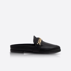 Tuesday Chain Slide Black/Gold Glerups Slippers