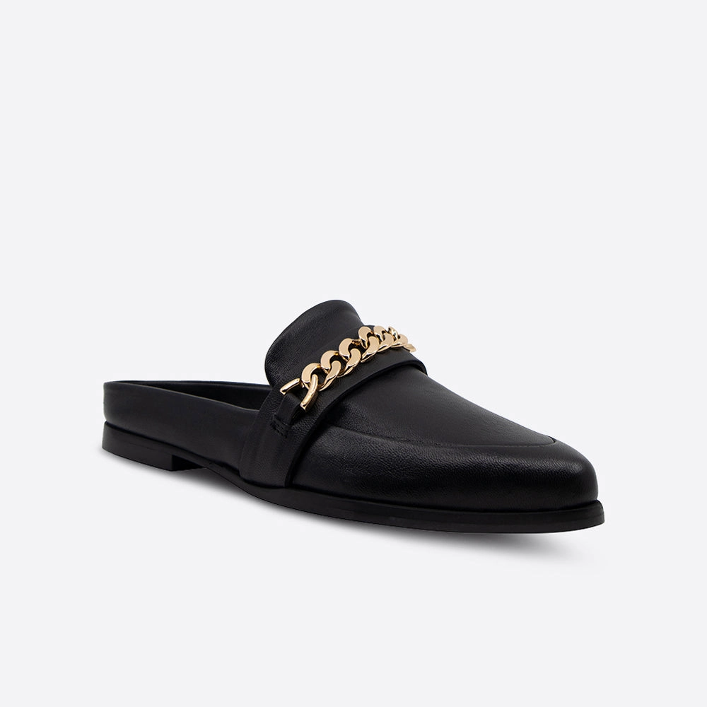 Opossum Slippers Tuesday Chain Slide Black/Gold