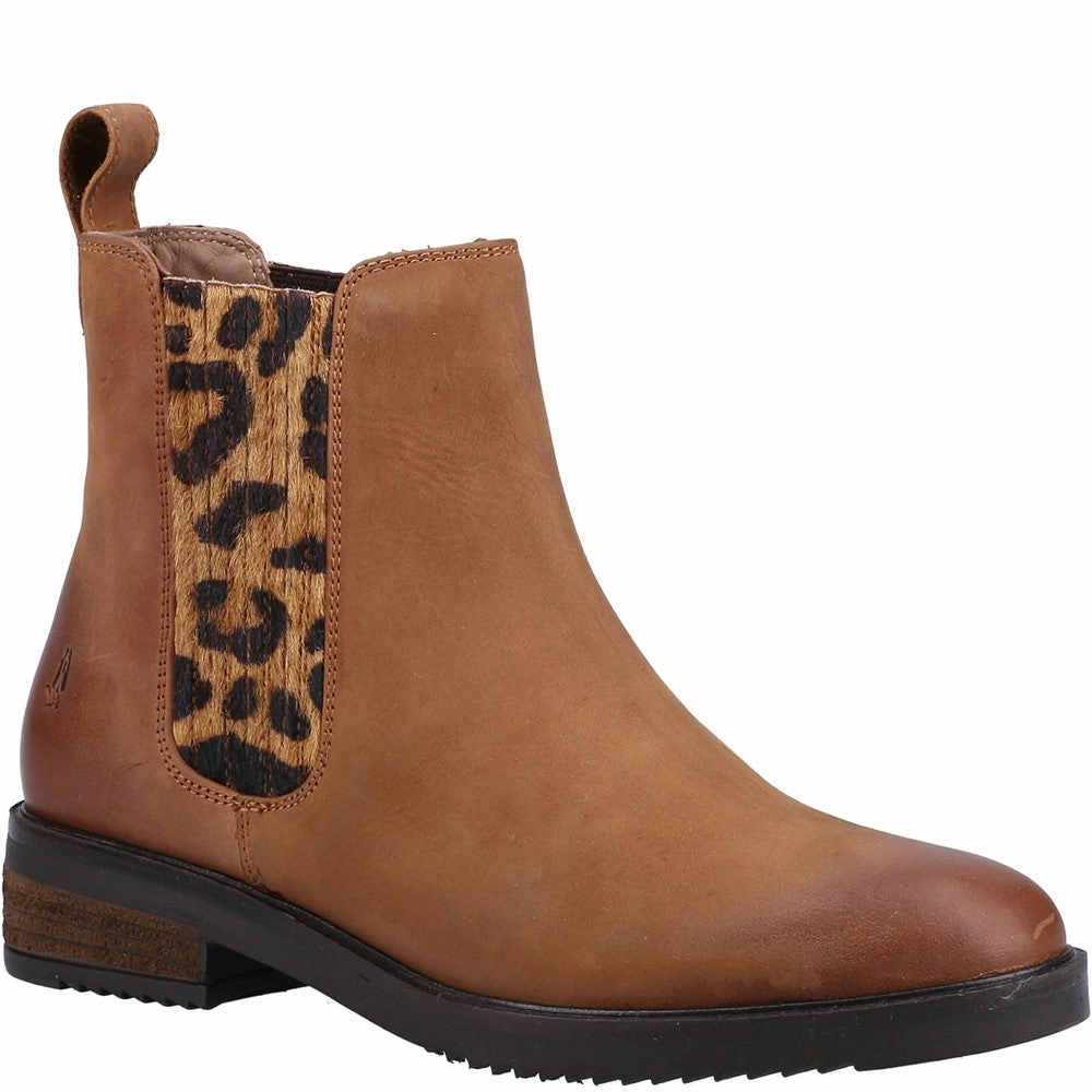 Hush Puppies Stella Ankle Boot Leather Wide Ankle Boots