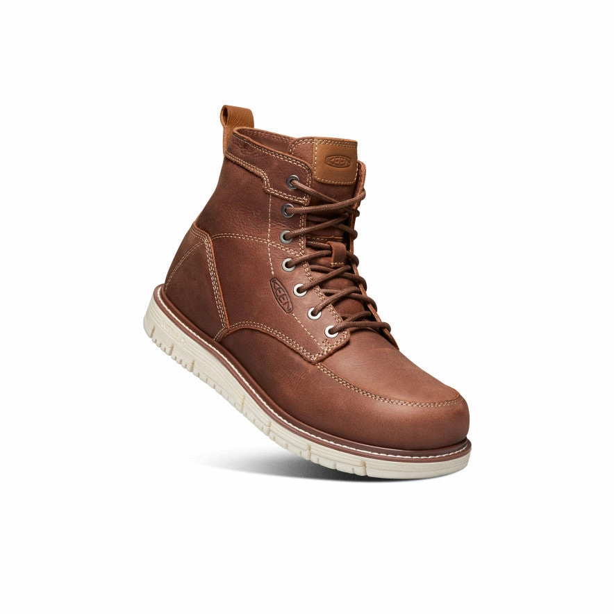 Men's San Jose 6" Boot (Soft Toe)  |  Gingerbread/Off White Comfortable Work Boots For Landscaping