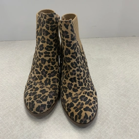 Monk Ankle Boots Boots Ankle Heels By Toms In Animal Print, Size: 5.5