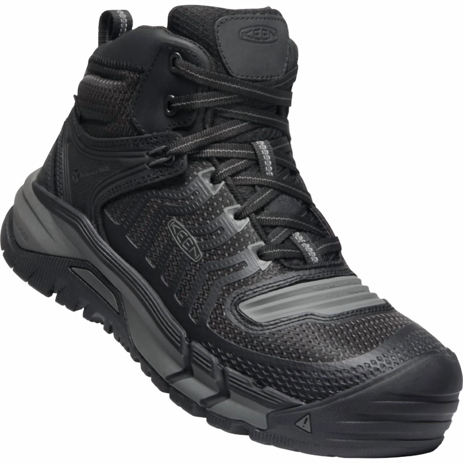 Men's Kansas City Mid Lace-Up Waterproof Work Boots - Carbon Fiber Toe In Black/ Grey Does Boot Camp Assistant Work On M3 Chip Macbook Pro