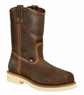 Budget Work Boots Thorogood 804-4372 Men's American Heritage 11" Wellington MAXWear Wedge Steel Safety Toe Work Boot