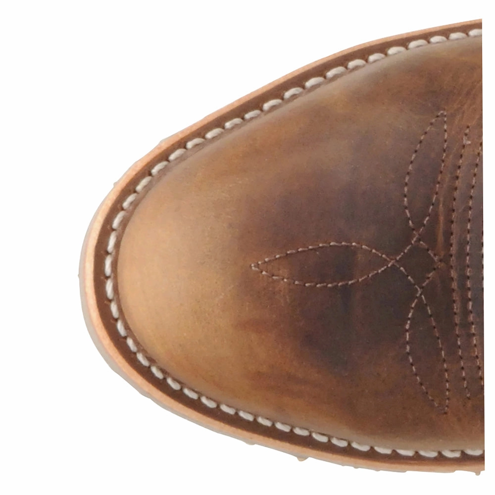 Dylan 12 Inch Embroidered Slip Resistant Steel Toe Work Boots