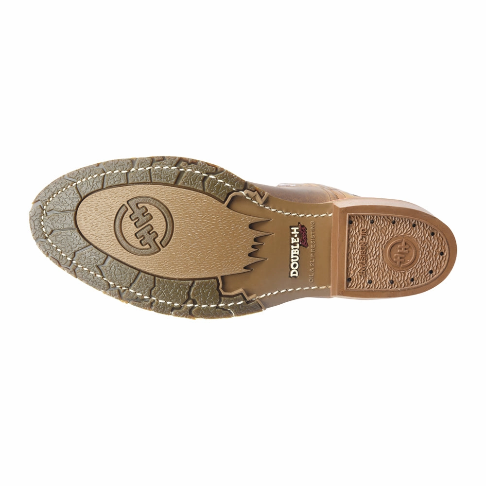 Dylan 12 Inch Embroidered Slip Resistant Steel Toe Work Boots