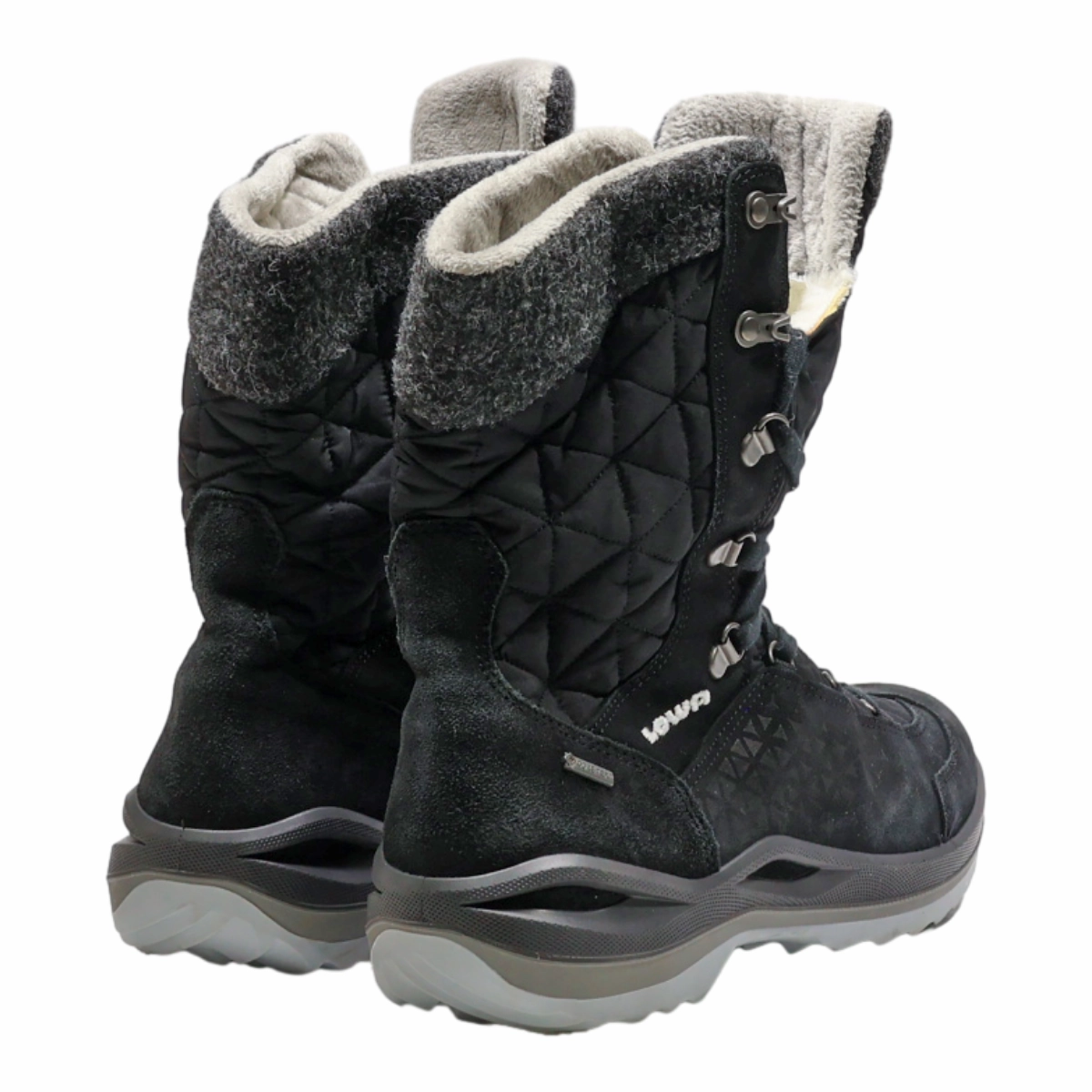 Cougar Whammo Snow Boot LOWA Snow Boots Black Canvas Womens UK 5.5
