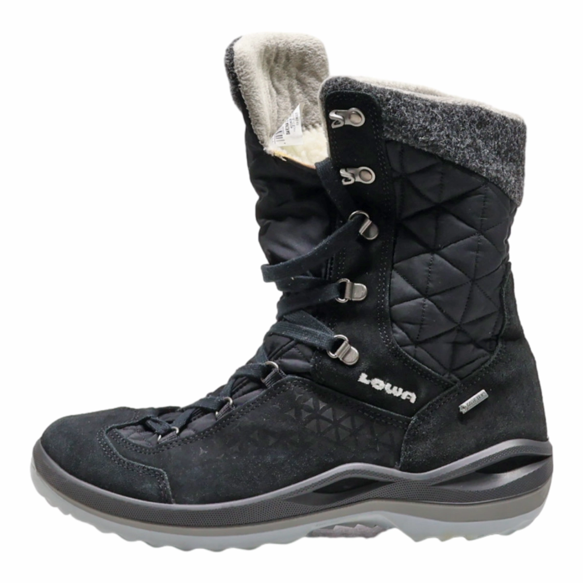 Jojo Maman Snow Boots LOWA Snow Boots Black Canvas Womens UK 5.5