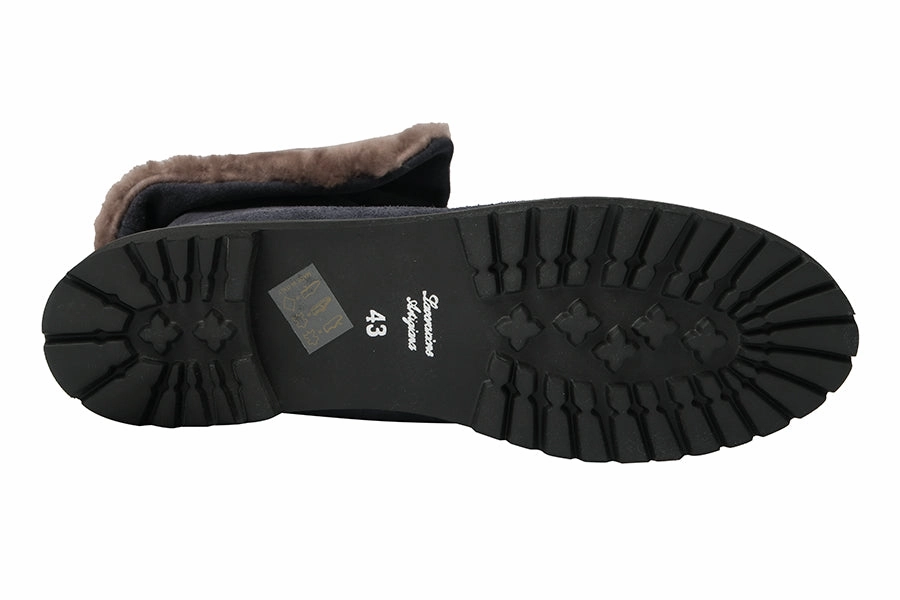 AM CADILLAC NAVY Metallic Ankle Boots