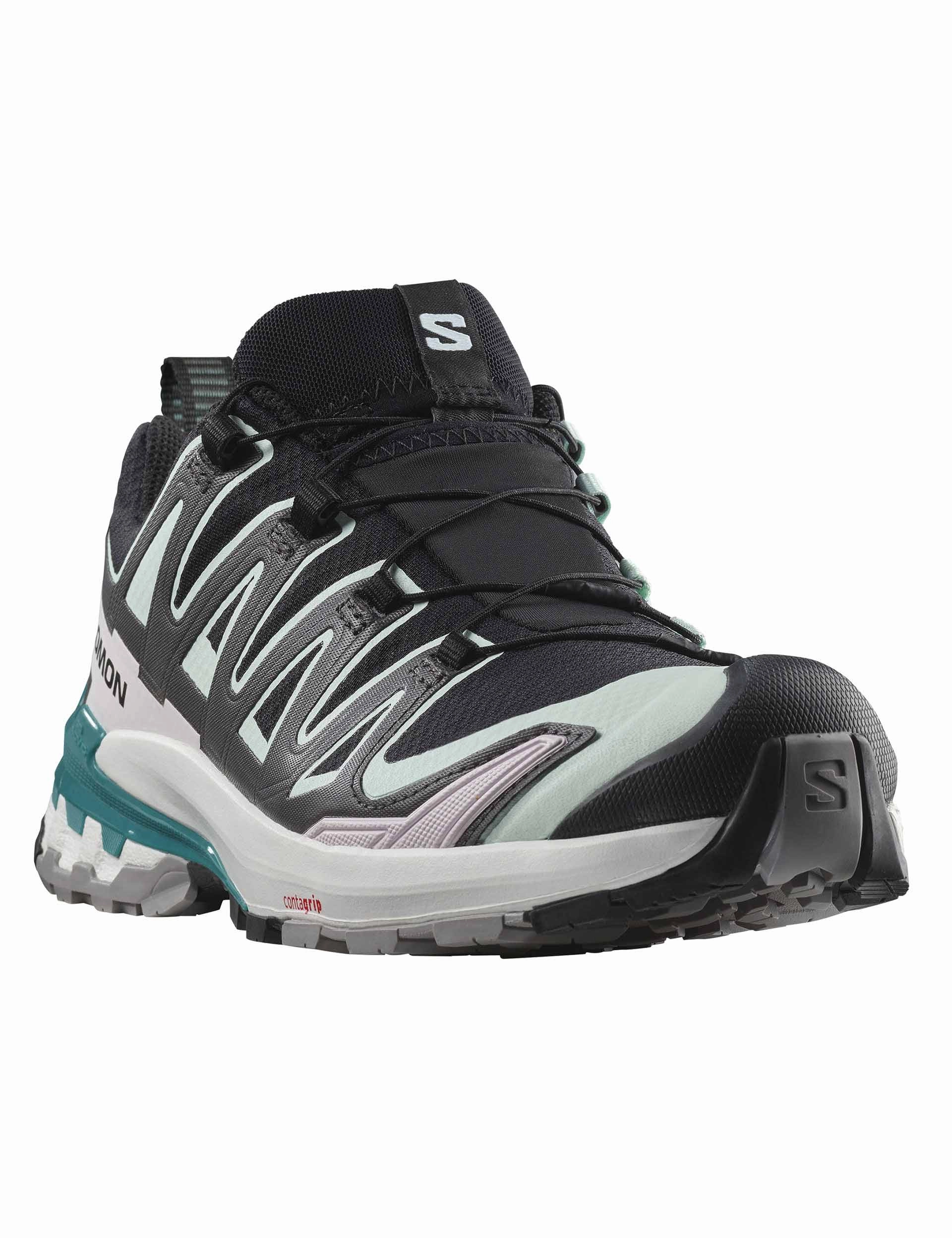 Speed Eco Light Trail Shoes XA Pro 3D V9 Gore-Tex - Black/Bleached Aqua/Harbor Blue