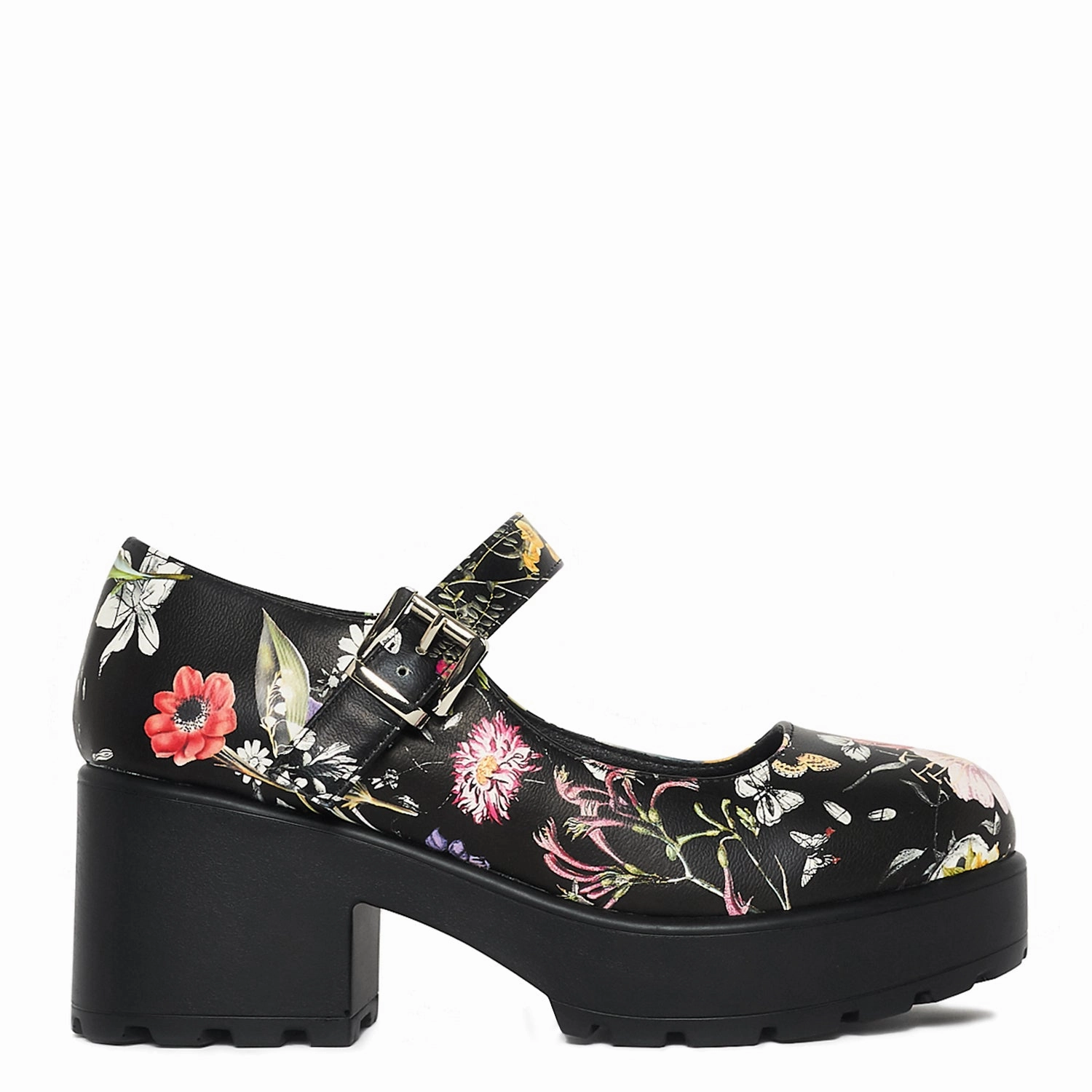 Mary Jane Dress Shoes In Satin Tira Mary Jane Shoes 'Floral Edition'