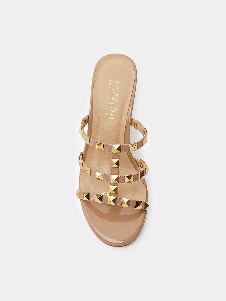 Dion Studded Slide Sandals High Heel Png